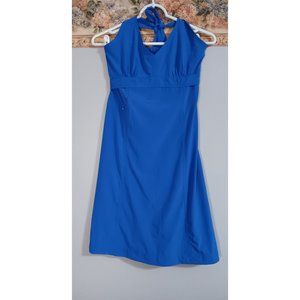 Athleta 2 Blue Pack Everwhere Lightweight Halter Casual Beach Travel Date Dress